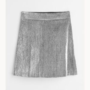 NWT H&M silver skirt